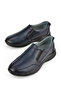 , Men's Genuine Leather Comfort Shoes 1531055Z1060 Navy Blue - 5