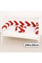 Knitted Protection 240 *25 cm 3-Piece Knitted Crib Protector Red