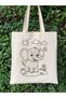 Cute Elephant Painting Bag Hobby 35*40 cm Raw Cloth Bag Painting Kindergarten Children Activity Painting