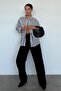 Black High Waist Women's Palazzo Pants Mg2506 - 8