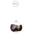 Christmas Ornament Star Patterned Ball Black and White 10 cm - 4