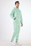 Men's Regular Fit Hooded Mint Green Sweatshirt - 3