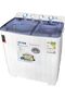 غسالة ملابس نصف أوتوماتيكية بحوضين سعة 10 كجم، موديل RO-11TTB - 4