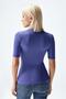 Women's Modal Ribbed T-Shirt Purple Color - 2