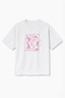 Oversize White Unisex Printed T-Shirt T-Shirt