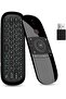 Microware W1 Air Remote Mouse, 2.4GHz Mini Wireless Keyboard with Gyro Mouse Motion Sensing Game Han - 2
