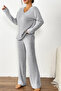 Unisex Gray Report Interlock Fabric Tracksuit Set – Comfortable Home and Daily Wear - 3
