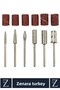 Manicure Pedicure Hand Foot Prosthetic Nail Shaping Polishing Care Electric Manicure Set 6 Pieces - 2