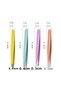 4 Pieces Professional Stainless Steel White Tweezers Set with Leather Bag - 3