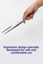 Practical Tweezers Tongs Cooking Tweezers Steel 30 cm Professional Chef Tweezers - 4