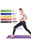 Pilates Resistance Rubber Set 5Pcs Yoga Gym Exercise Band Sports Set