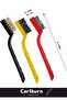 3-Piece Kitchen Cooker Oven Hood Oil Removal Wire Brush Detailed Cleaning Set with Hard Plastic Head - 2