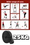 25kg Barfiks Rubber Gym Resistance Band Training Muscle Building Band Black (Hard) - 6