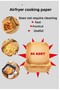 50 Pieces Airfryer Baking Paper - Air Fryer Square Model, Oil-free Fryer