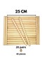Wooden Rhythm Stick 20 Pairs 25 cm (40 Pcs) - 2
