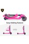 Licensed L5 2in1 Foldable Children's Scooter with Seat and Light - 2
