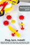 20 Pieces Wheel Toy Repair Kit - Educational Occupation Play Kids Repair Bag with Bag - 4