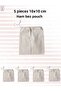 5 Pieces 10x10 Cm Raw Cloth Pouch - Engagement, Henna, Wedding, Seminar, Organizer Organizer