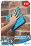 Microfiber Cleaning Cloth | Classic Series | 250GSM | Bathroom, Kitchen Cloth | 4 Colors x12 Pieces - 5