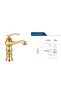 Bathroom Sink Faucet Gold Dore Stone New Model Imported 7 Years Warranty - 5