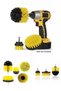 Set of 3 Bathroom Bathtub Shower Cabin Car Tire Seat Washing Cleaning Brush Attachable to Drill Bit - 2