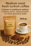 Tarihi Büyük Clock Coffee Medium Roasted Turkish Coffee 1000 Gr – Freshly Ground, Plenty of Foam