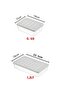 Set of 6 Freshbox Storage Containers Suitable for Microwave and Refrigerator Set 2 - X2 1.2 Lt / X4 0.6 Lt - 6
