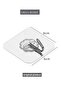 12 Pieces 6x6 Cm Transparent Self Adhesive Water Resistant Strong Hanger with Hooks - 6