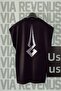 Zeus Symbol Printed 100% Cotton Zero Sleeve Sports Tshirt