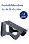 10-Piece Single Shoe Ramp Shoe Organizer In-Cabinet Organizer - 7