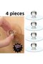 4Pcs Multipurpose Crystal Knob Self Adhesive Drawer Handle Sticky Hanger Holder - 3