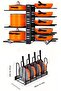 Pot and Pan Organizer 8 Layers Multi-Purpose - 2