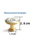 Porcelain Handle Gold Button Furniture Kitchen Cabinet Drawer Cabinet Handles Cover Handle Handle Gold - 2