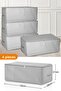 4 Pieces - Small Size Printed Detailed Gray Spotted Saddle Bag 52 X 28 X 21 Cm