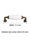 Metal-Real Porcelain Antique Yellow Color 96 mm Furniture/Cabinet/Garment Closet/Cap/Kitchen Handle - 4