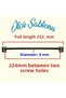 Furniture Kitchen Cabinet Drawer Cupboard Door Handle Flat Metal Handles Handle Handle 224 mm Chrome - 2