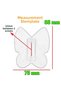 Furniture Drawer Cabinet Door Handle Children Baby Teen Room Plastic Matte White Handle 32 mm - 3