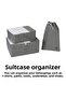 3-Piece Gray Suitcase Organizer Suitcase Organizer Set Travel Case - 6