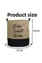 37*40 cm Waterproof Jute Bag Laundry Basket - Multi-Purpose Organizer - 5