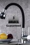Vi̇osa 3 Years Warranty Spiral Black Kubar Sink with Movable Head, Flexible Kitchen Faucet