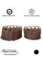 Premium Brown Round Basket Set of 2 - 4