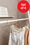 6Pcs Luxury Gold Hanger Metal a Quality Clothes Clothing Hanger