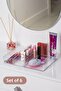G-216 Sabrina 6-Piece Jewelry Accessory Organizer Box - Multi-Purpose Drawer Jewelry Organizer Transparent