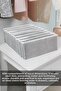 8-compartment striped accordion multi-purpose drawer cabinet organizer 24x37x18 cm l - 2