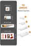 12-Piece Dolap Interior Jewelry and Makeup Organizer - Drawer Organizer Set Transparent - 3