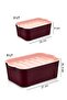 حاوية تخزين معيارية مكونة من 3 قطع (2x2LT 1x5LT) من BERU باللون الأحمر الداكن - 8