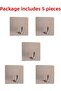 Hanger Chrome Self Adhesive - Pack of 5 - 3