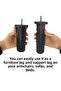 2 Pieces Adjustable Support Leg 13 X 19 cm Black Hidden Leg M8 Bolt Incediş Furniture Sofa Base Armchair - 3
