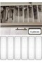 Bade 6 item(s) (L) Drawer Cutlery Organizer Box - Spoon Organizer