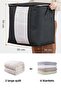 3 Pieces Black Pillow with Window, Quilt, Sweater Hurcu / 50x50x36 - 2